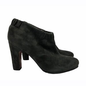 Sam Edelman Gray Suede Leather Slip On Ankle Booties Womens Size 7